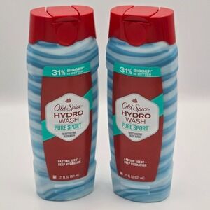 Old Spice Men's Hydro Wash Pure Sport Moisturizing Body Wash 21 fl oz (2 Pk)